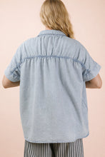 Load image into Gallery viewer, Delightful Denim Mineral Washed Shirt