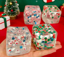 Load image into Gallery viewer, Christmas Ice Cube Squishy *PRE-ORDER*