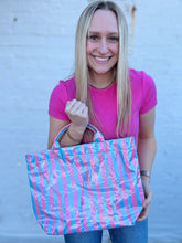 Load image into Gallery viewer, Prettier In Color Striped Tote-Multiple Colors Available