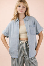 Load image into Gallery viewer, Delightful Denim Mineral Washed Shirt