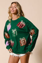 Load image into Gallery viewer, Sequin Christmas Presents Long Sleeve Top