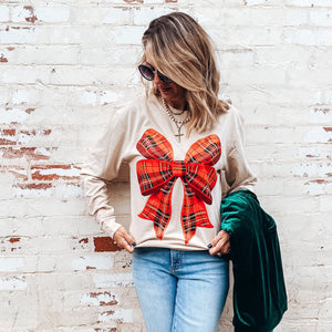 Plaid Bow Long Sleeve *Pre-Order*