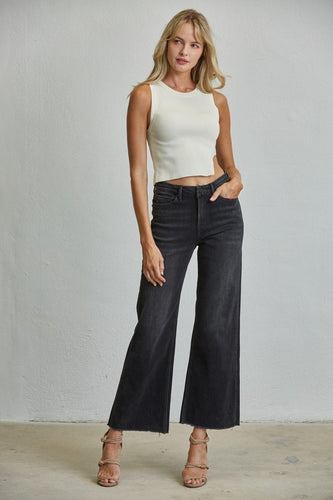 The Start Of Something Great Black Wide Leg Jeans