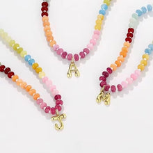 Load image into Gallery viewer, Rainbow Beaded Initial Necklace *PRE-ORDER*