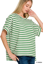 Load image into Gallery viewer, Why Not Striped Top-Multiple Colors Available