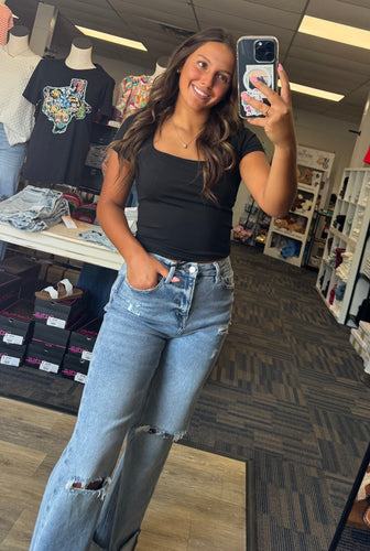 Spend Your Day Square Neck Top-Multiple Colors Available