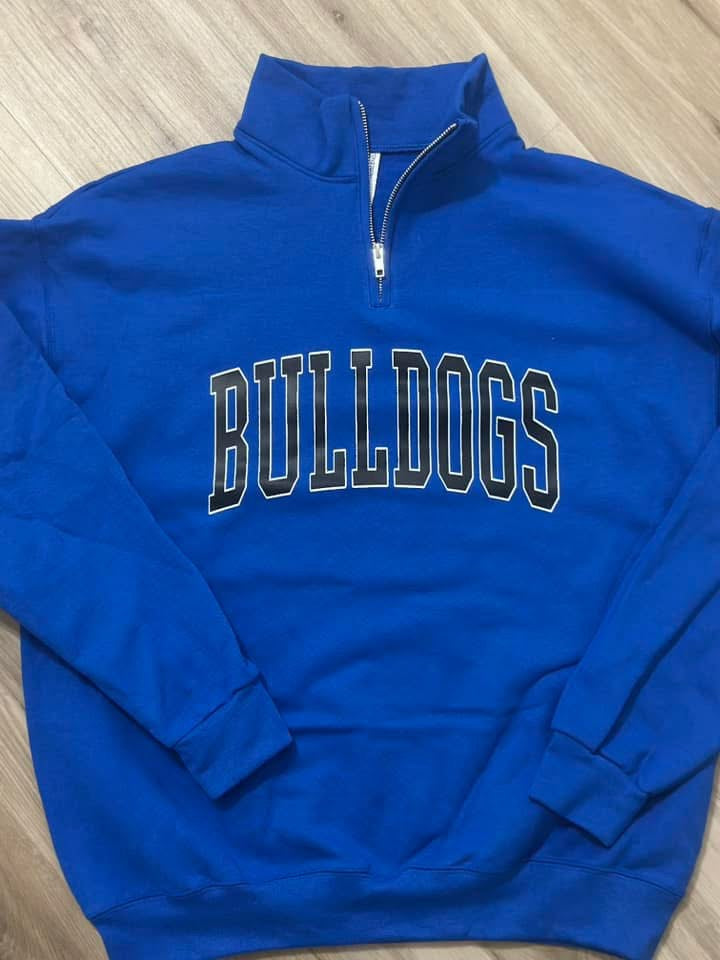 Bulldogs Quarter Zip Pullover-2nd Round