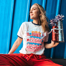 Load image into Gallery viewer, HBD USA Ringer Graphic Tee