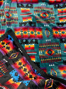 King Size(86”x102”) Aztec Fleece Blanket-Multiple Colors Available