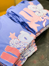 Load image into Gallery viewer, Americana Patchwork USA Graphic Tee