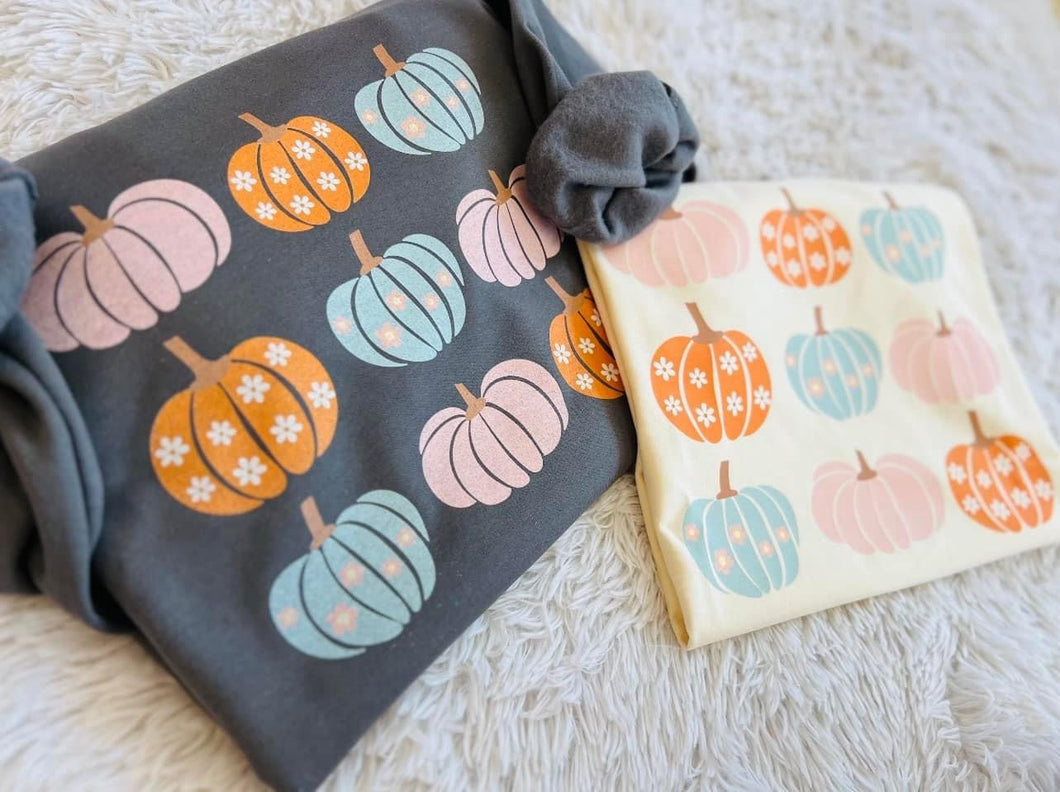 Pastel Pumpkins Graphic Tee