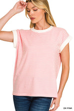 Load image into Gallery viewer, Stripe Hype Short Sleeve Top-Multiple Colors Available