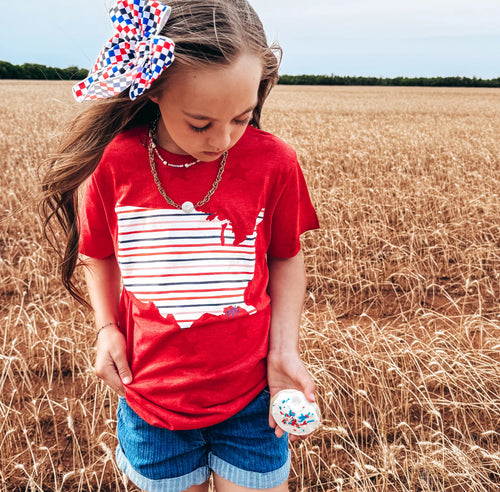 Youth United States Stripes Graphic Tee