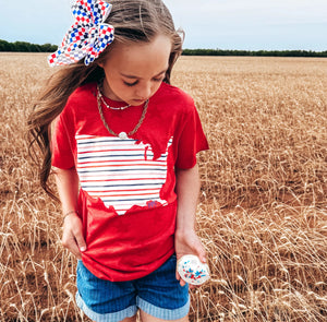 Youth United States Stripes Graphic Tee