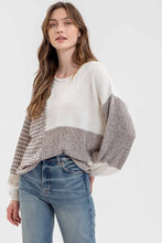 Load image into Gallery viewer, Captivating Styles Colorblock Sweater-2 Colors Available