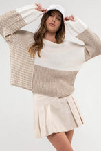 Load image into Gallery viewer, Captivating Styles Colorblock Sweater-2 Colors Available