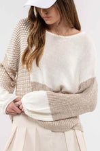 Load image into Gallery viewer, Captivating Styles Colorblock Sweater-2 Colors Available