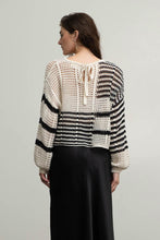 Load image into Gallery viewer, Tell Them All About It Crochet Sweater