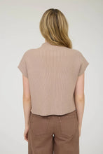 Load image into Gallery viewer, Keep It Seasonal Mock Neck Short Sleeve Sweater