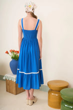 Load image into Gallery viewer, Captivated By You Blue Midi Dress