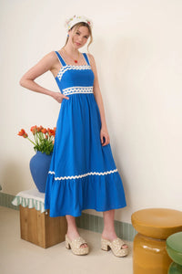 Captivated By You Blue Midi Dress