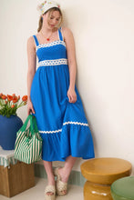 Load image into Gallery viewer, Captivated By You Blue Midi Dress