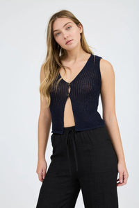 Prep Talk Knit Vest-2 Colors Available
