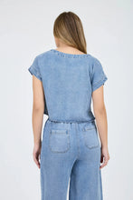 Load image into Gallery viewer, Share The Love Chambray Top-Matching Pants Available