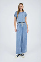 Load image into Gallery viewer, Share The Love Chambray Top-Matching Pants Available