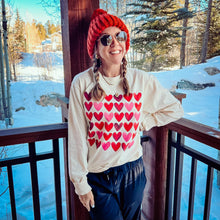 Load image into Gallery viewer, Watercolor Hearts Long Sleeve