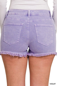 Still Got It Washed Frayed Shorts-Multiple Colors Available