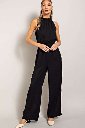 Worth The Wait Jumpsuit in Black