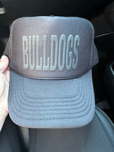 Load image into Gallery viewer, Bulldogs Black Puff Trucker Cap