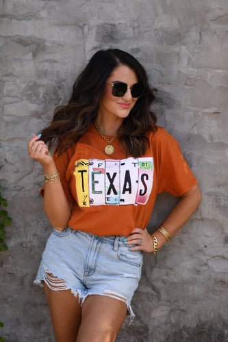 Texas License Plate Graphic Tee *Pre-Order*