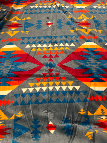 Queen Size(78”x86”) Aztec Fleece Blanket-Multiple Colors Available