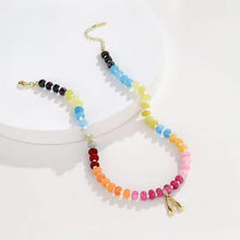 Load image into Gallery viewer, Rainbow Beaded Initial Necklace *PRE-ORDER*