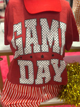 Load image into Gallery viewer, Game Day Polka Dot Graphic Tee