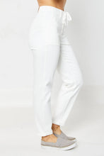 Load image into Gallery viewer, Making Life Easy Judy Blue White Joggers