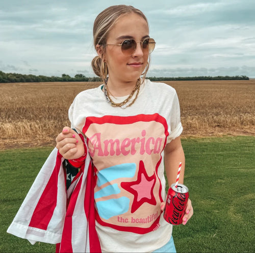 America The Beautiful Graphic Tee