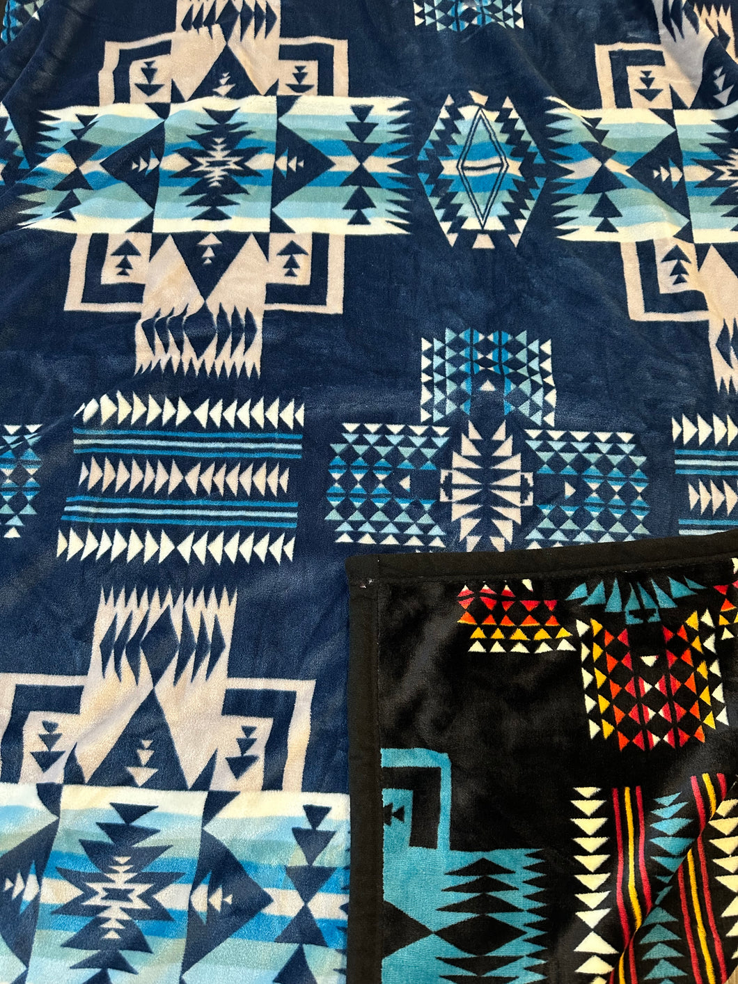 Kids(40”x60”) Aztec Fleece Blanket-Multiple Colors Available in