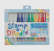Load image into Gallery viewer, Stamp-A-Doodle Double-Ended Markers-Set of 12