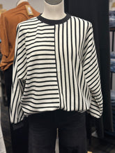 Load image into Gallery viewer, Close To Me Striped Cloudy Knit Long Sleeve Top