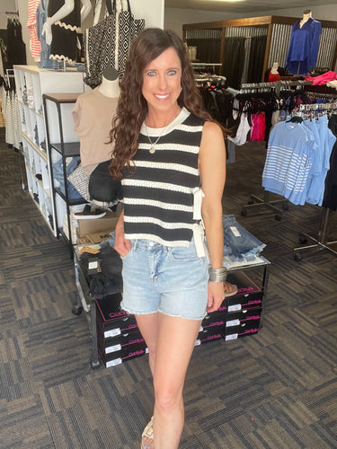 Longer Nights Vest Top With Side Ties