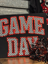 Load image into Gallery viewer, Custom Metallic Puff Checkered Game Day