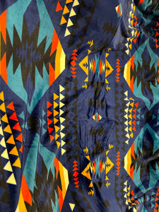 Queen Size(78”x86”) Aztec Fleece Blanket-Multiple Colors Available