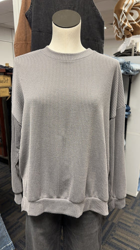Decisions To Make Ribbed Long Sleeve-Multiple Colors Available