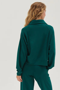 Can't Get Enough Half-Zip Collared Sweatshirt