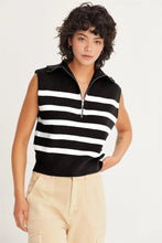 Load image into Gallery viewer, Leave No Doubt Striped Sleeveless Sweater-2 Colors Available