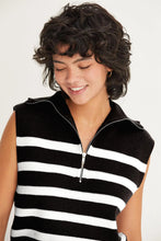 Load image into Gallery viewer, Leave No Doubt Striped Sleeveless Sweater-2 Colors Available