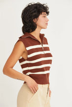 Load image into Gallery viewer, Leave No Doubt Striped Sleeveless Sweater-2 Colors Available